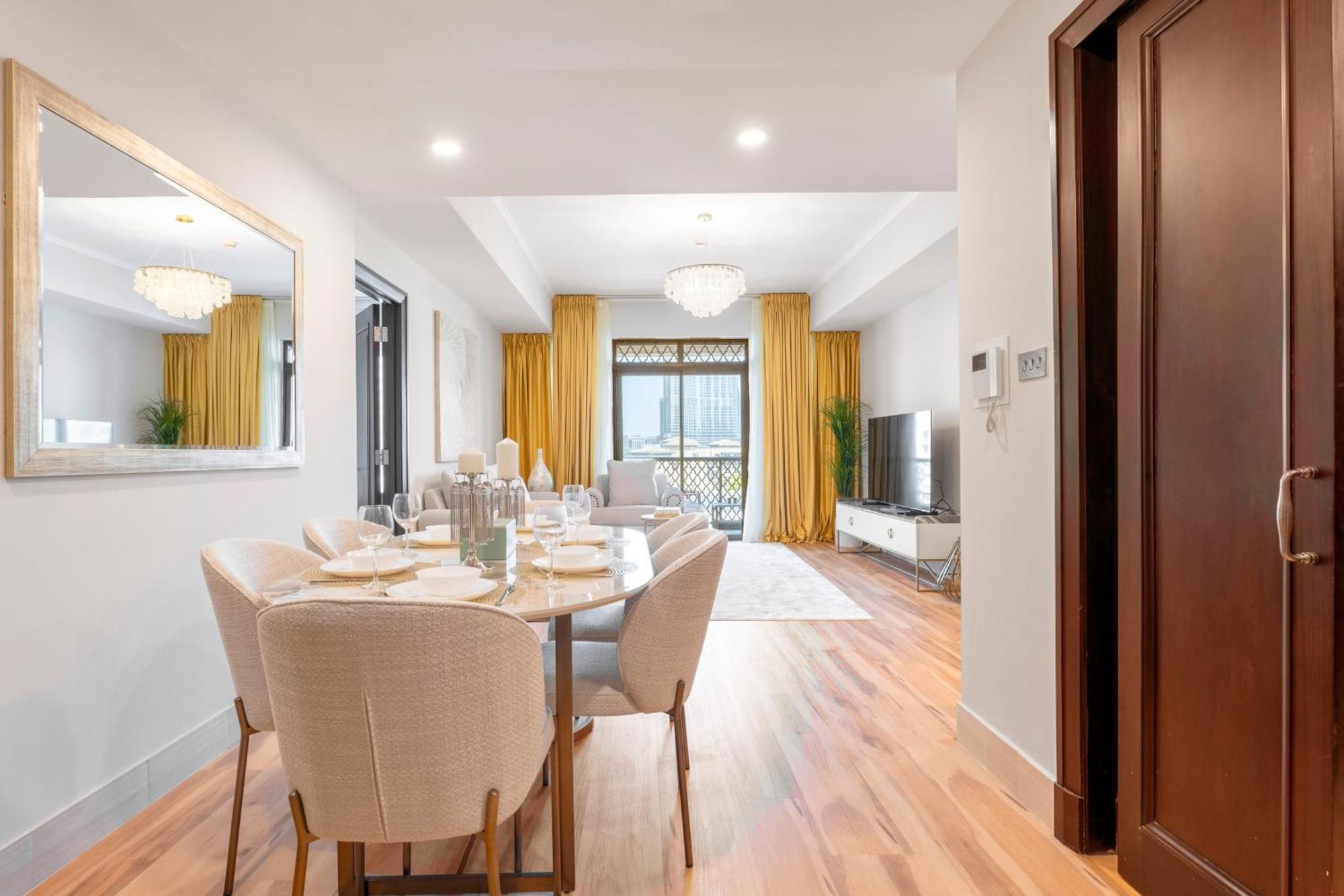 Ultra Luxury Downtown - Full Burj Khalifa View - 5 Min Walk To Dubai Mall! Buitenkant foto